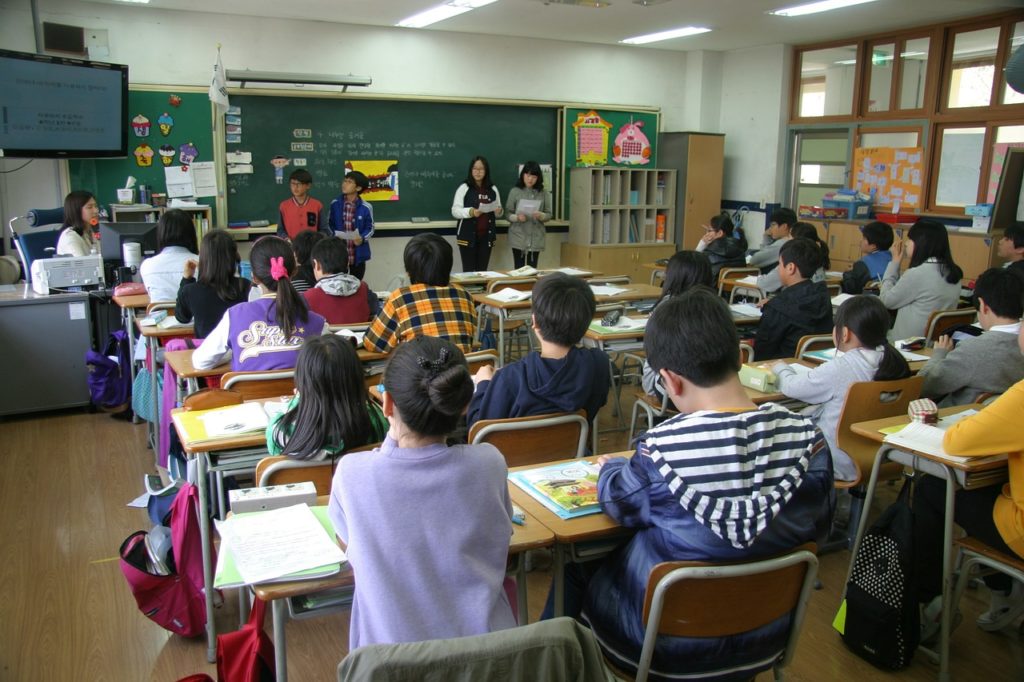 school class, school, children